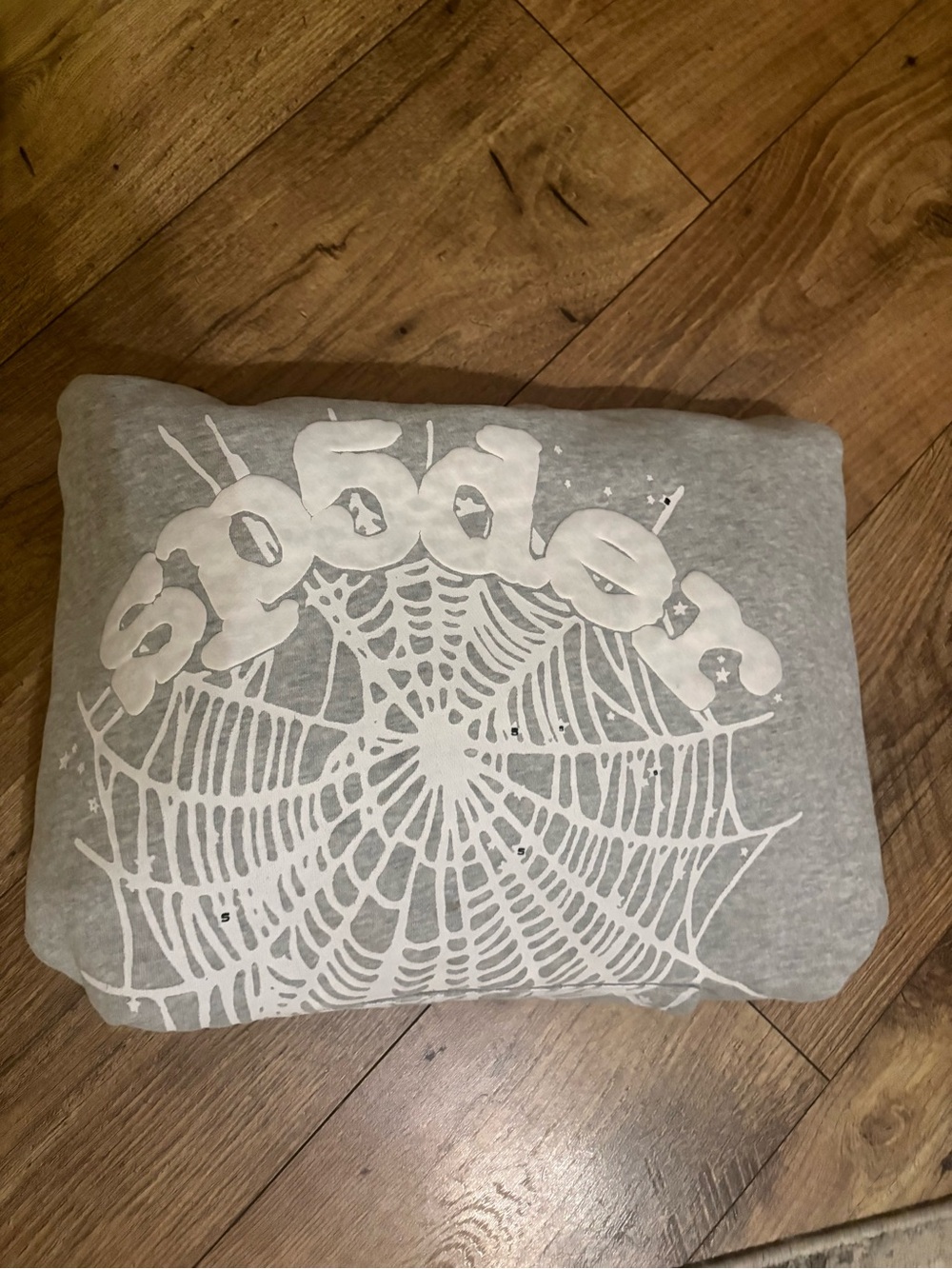 Gray 'Spiders' Graphic Hoodie